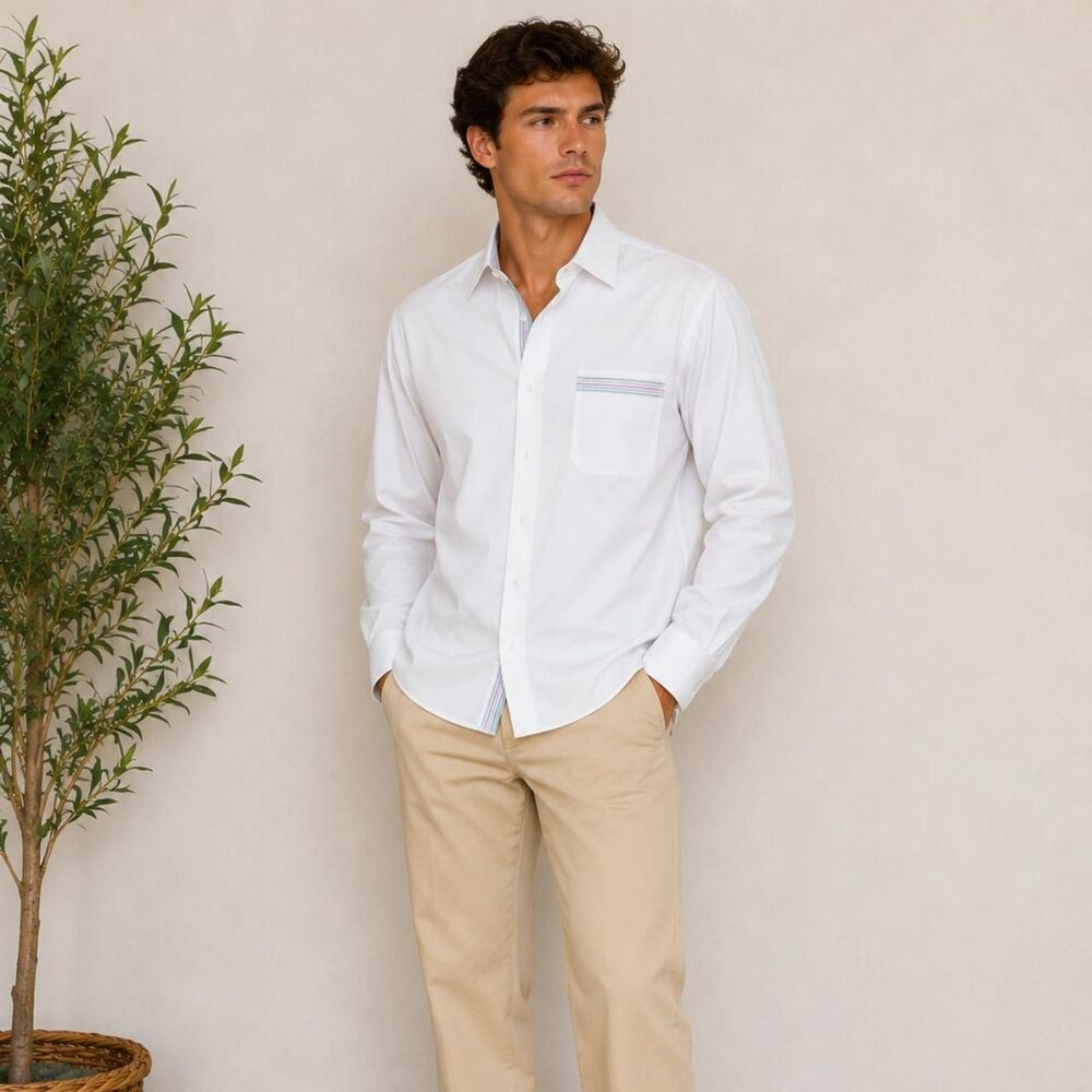 Worth Men's White Blouse